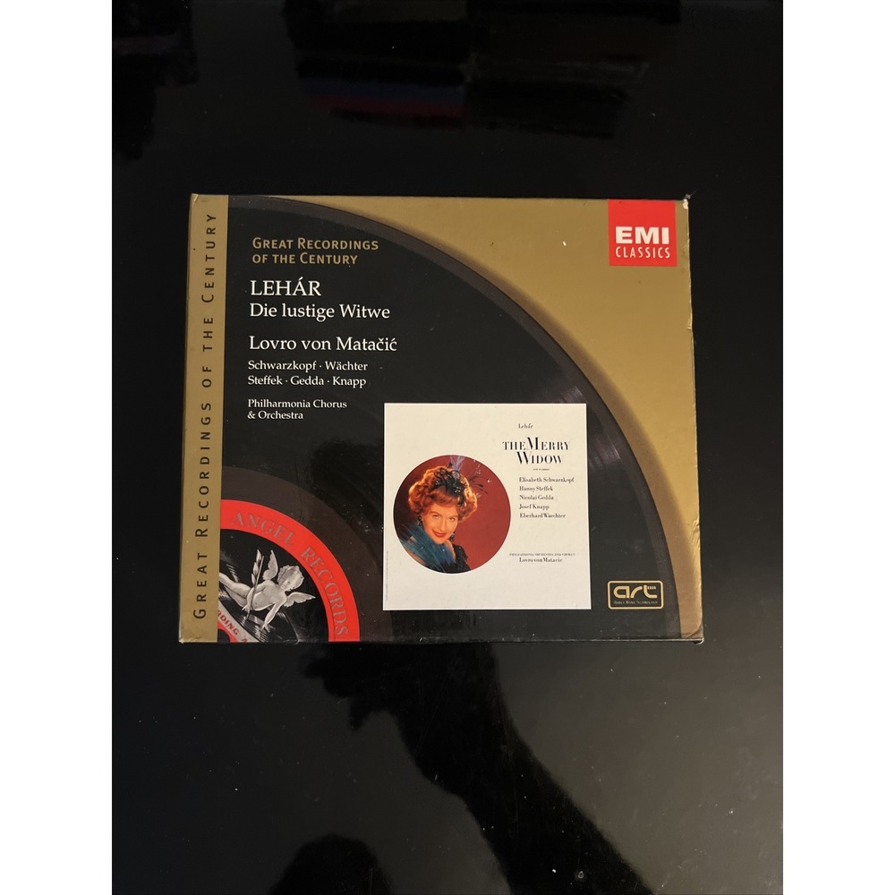 Lehar DIE Lustige Witwe, Lovro von Matacic [EMI 2 CD Box Set] READ
